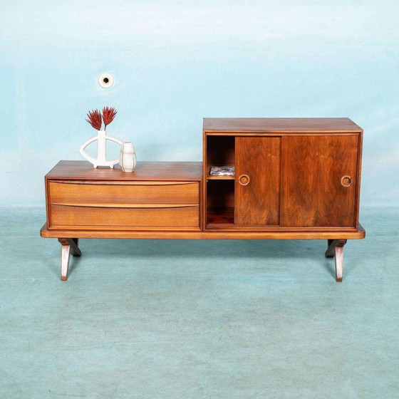 Image 1 of Vintage walnut Fristho sideboard 1960s Rudolf Gladzel