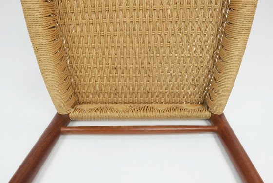 Image 1 of No. 1 Of 2 - Danish Modern Chair Model 75 Niels O. Moeller Teak Wood Seat Paper Cord Weave 1960S 