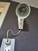 Hala Zeist Vintage 1960s Wall Light Bed Lamp Green White