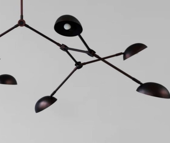 Image 1 of 101 Copenhagen Drop Chandelier Burned Black