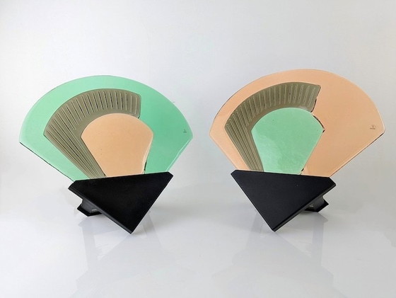 Image 1 of 2X Vetri Murano Sconces, Italy, 1980S