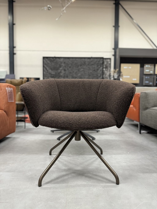 Label Lola Swivel armchair brown