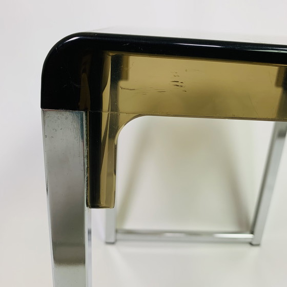 Image 1 of Marc Berthier plexiglass side table