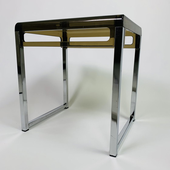 Image 1 of Marc Berthier plexiglass side table