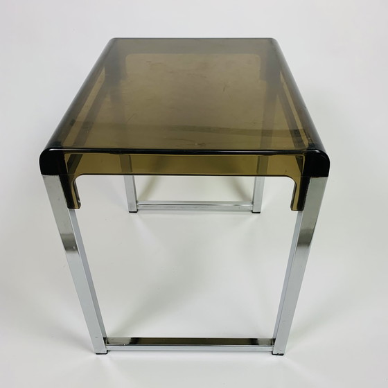 Image 1 of Marc Berthier plexiglass side table