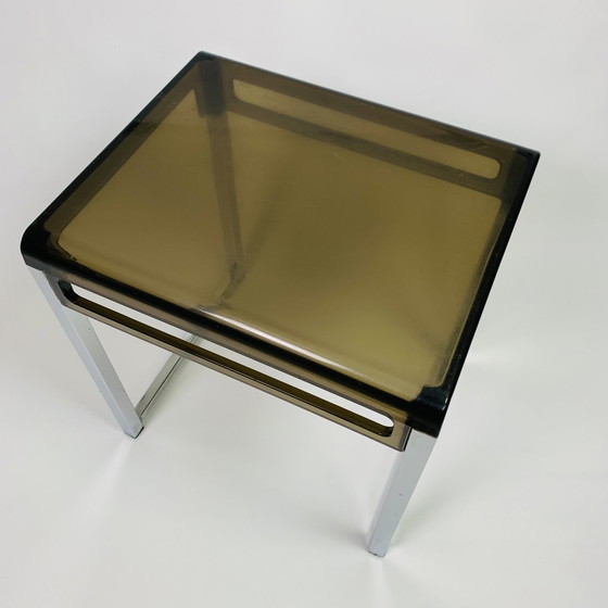 Image 1 of Marc Berthier plexiglass side table