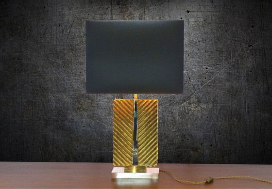 Image 1 of Solid Brass Table Lamp Xxl Maison Baguès 1970