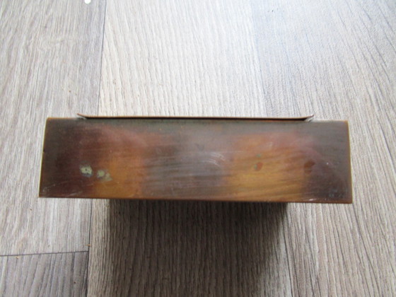 Image 1 of Bellissima scatola per sigarette Art Déco in rame martellato