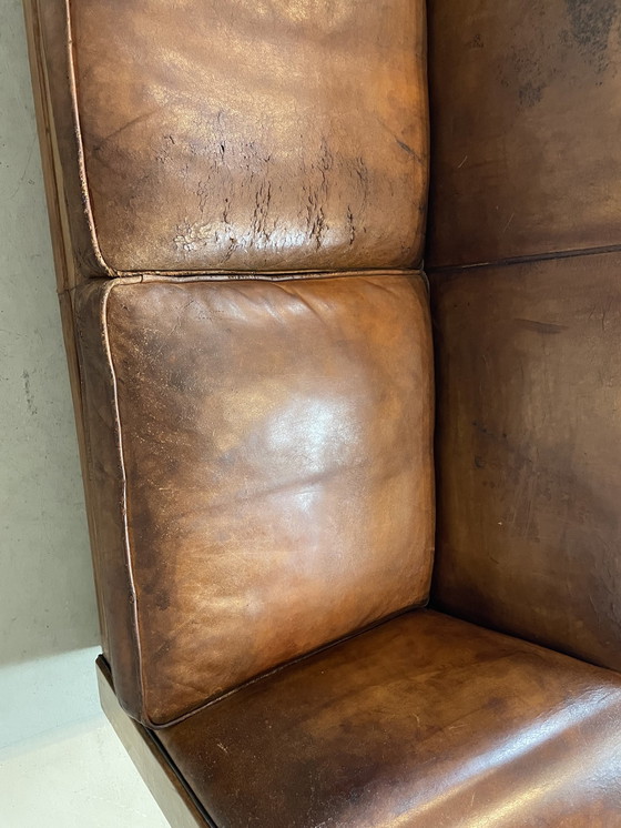 Image 1 of Bart Van Bekhoven Sheepskin Leather 2 Seater Sofa