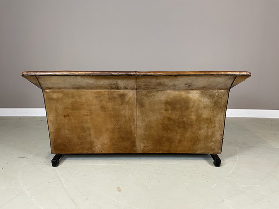 Image 1 of Bart Van Bekhoven Sheepskin Leather 2 Seater Sofa