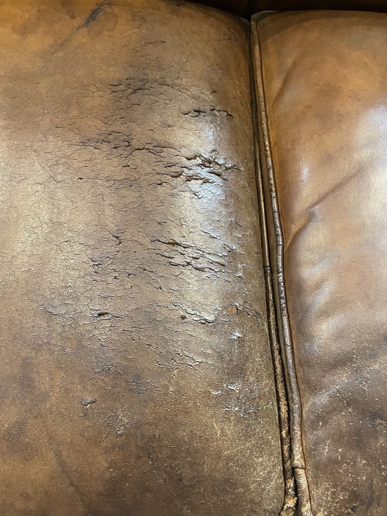 Image 1 of Bart Van Bekhoven Sheepskin Leather 2 Seater Sofa