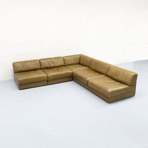 Image 1 of De Sede Ds-76 Green Modular Sofa 70S