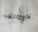 Grabado de Frans Hens - Voiliers