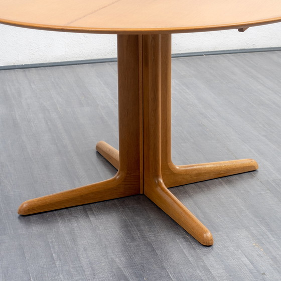 Image 1 of 1970s dining table by Dyrlund Denmark, oak, restored