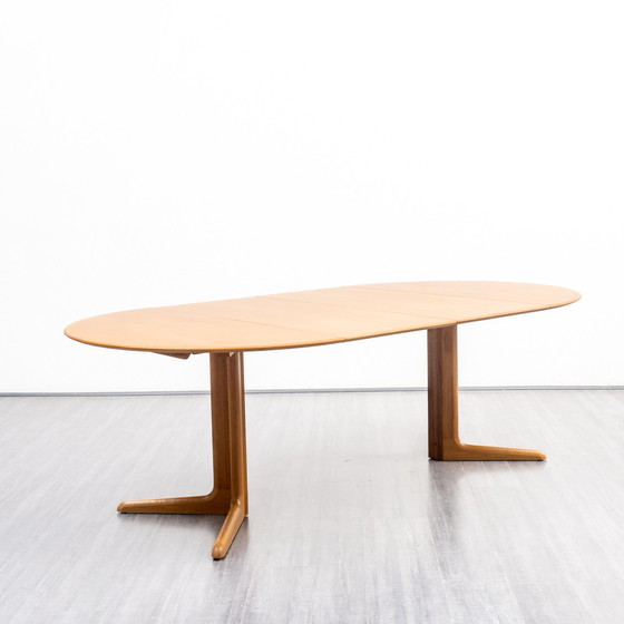 Image 1 of 1970s dining table by Dyrlund Denmark, oak, restored