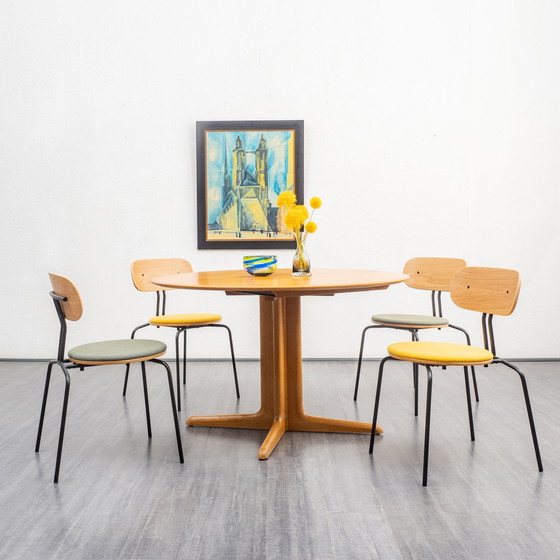 Image 1 of 1970s dining table by Dyrlund Denmark, oak, restored