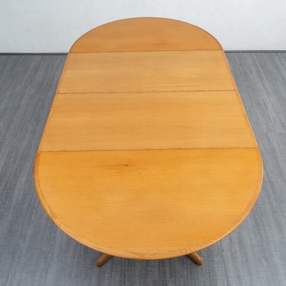 Image 1 of 1970s dining table by Dyrlund Denmark, oak, restored