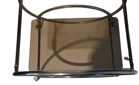 Image 1 of Vintage chrome serving trolley