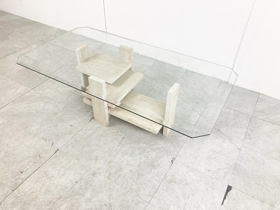 Image 1 of Tavolino da caffè architettonico d'epoca