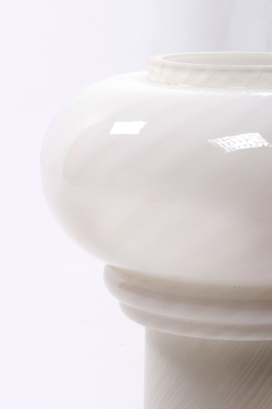 Image 1 of 2x Vintage Opaline glass table lamp