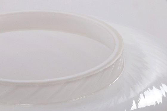 Image 1 of 2x Vintage Opaline glass table lamp