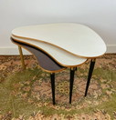 3x Vintage fan-shaped nesting side table