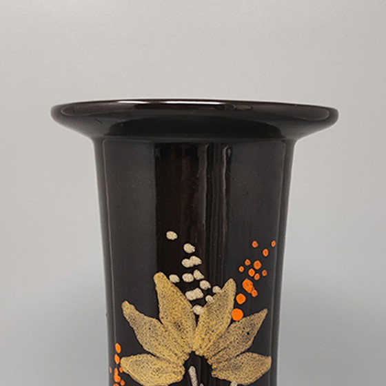 Image 1 of Vintage vase ceramic by SIC hand-painted. Made in Italy