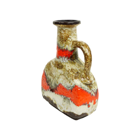 Image 1 of Rare Ceramic Fat Lava Vase Design Orange D&B Collector's Item 603-25