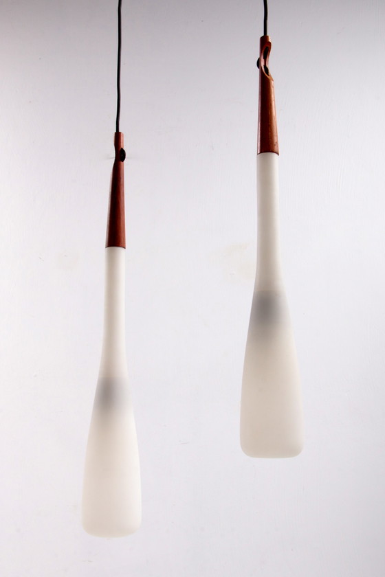 Image 1 of Lámpara colgante sueca Drop de Uno &amp; Östen Kristiansson para Luxus, 1950