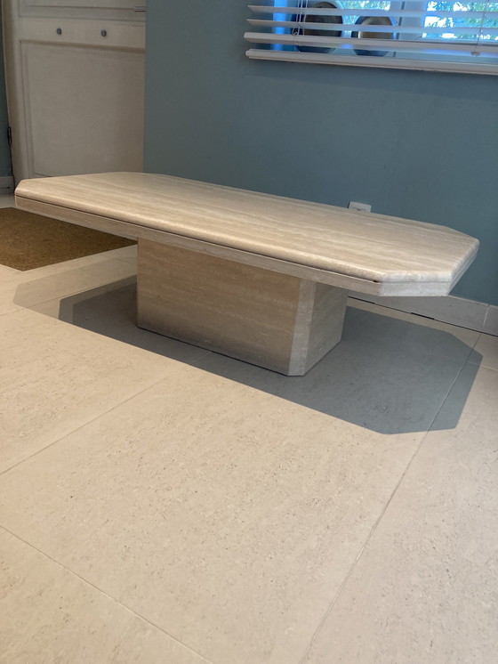 Image 1 of Travertin Coffee Table