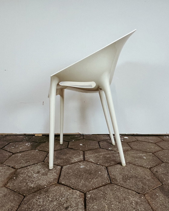 Image 1 of Ensemble de 6 chaises blanches Kartell Dr Yes, après 2000