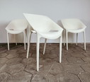 Set di 6 sedie Kartell Dr Yes bianche, dopo il 2000