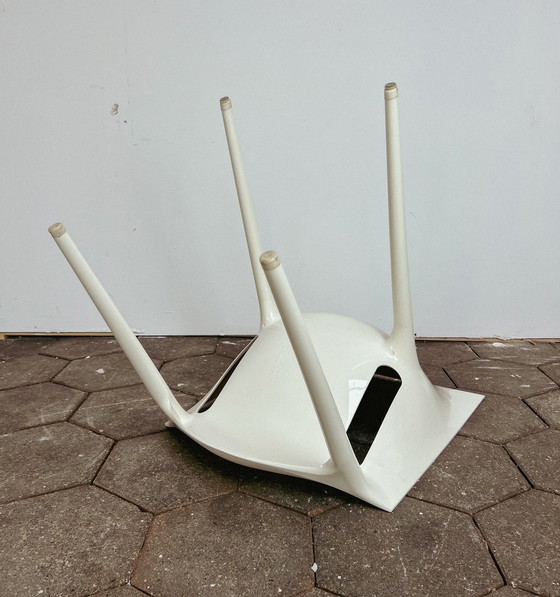 Image 1 of Set of 6 white Kartell Dr Yes chairs, after 2000