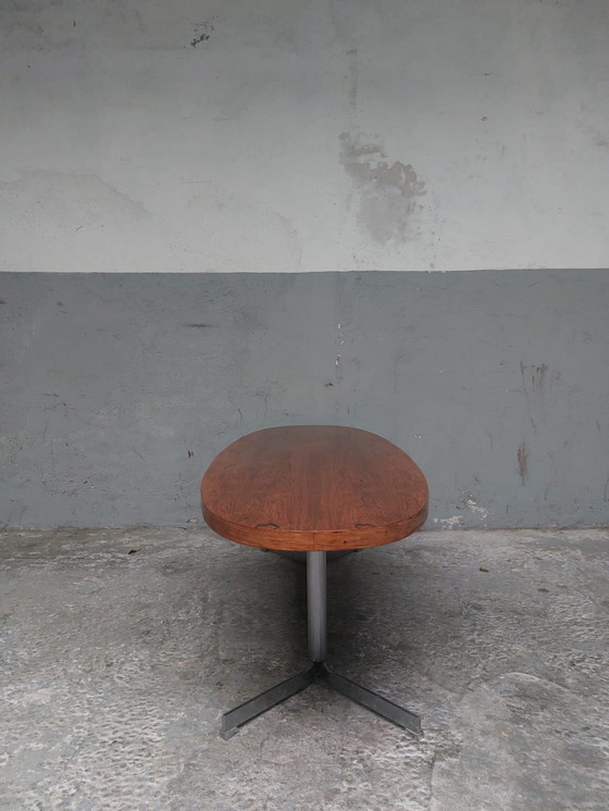 Image 1 of mid-century oval coffee table 