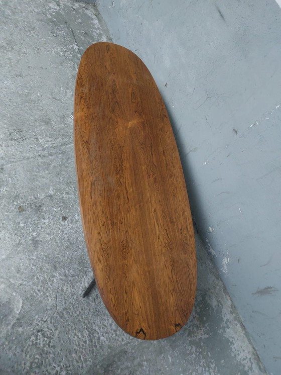 Image 1 of mid-century oval coffee table 