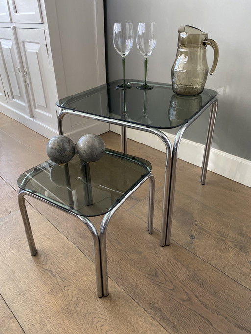 2x Mid Century side tables