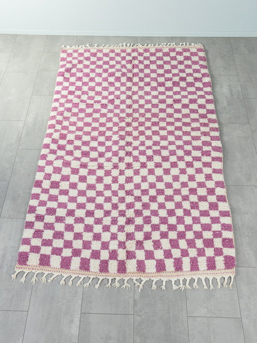 Berry Check, Berber Teppich, 150 x 244