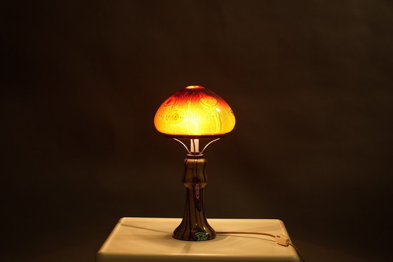 Image 1 of Vintage opaline glass table lamp by Giulio Radi, 1970s