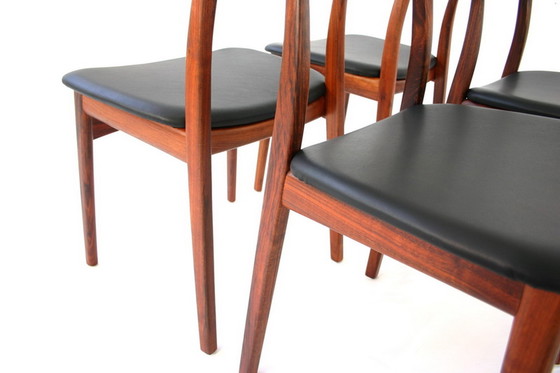 Image 1 of 4x Henning Kjaernulf for Bruno Hansen, Danish Teak dining chair / Stuhl, like new, without signs of wear