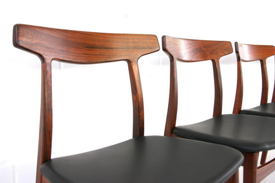 Image 1 of 4x Henning Kjaernulf for Bruno Hansen, Danish Teak dining chair / Stuhl, like new, without signs of wear