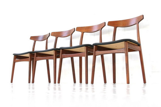 Image 1 of 4x Henning Kjaernulf for Bruno Hansen, Danish Teak dining chair / Stuhl, like new, without signs of wear