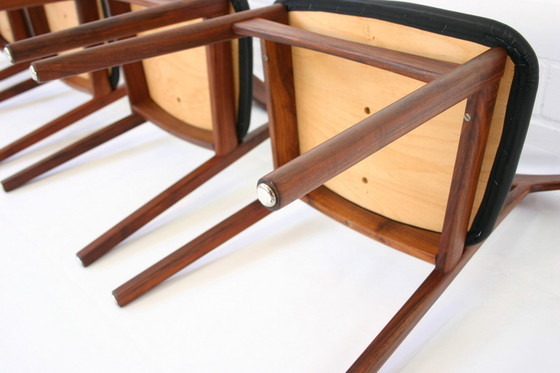 Image 1 of 4x Henning Kjaernulf for Bruno Hansen, Danish Teak dining chair / Stuhl, like new, without signs of wear