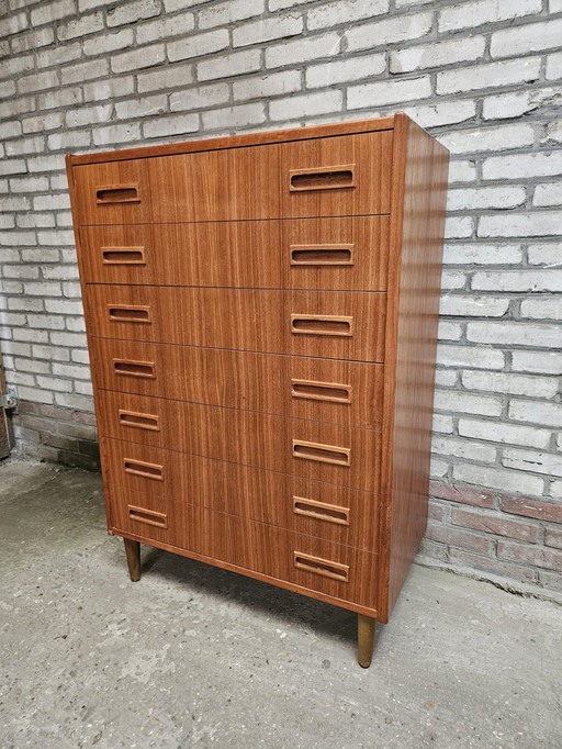 Tall Chest of Drawers, P. Westergaard Mobelfabrik, Denmark 1960'S