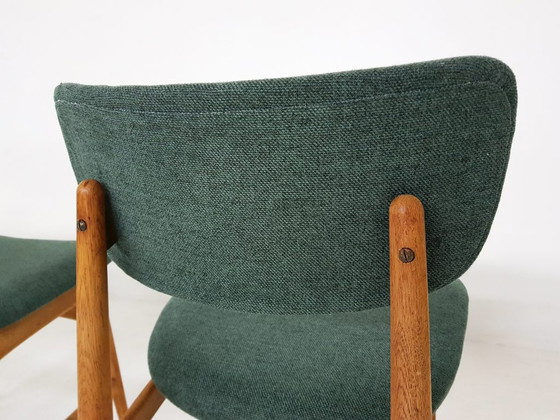 Image 1 of 4x Chaises de salle à manger en chêne vintage