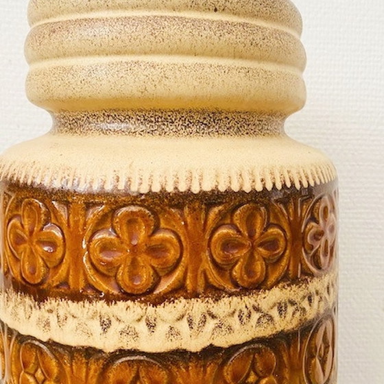 Image 1 of XL West Germany floor vase clover