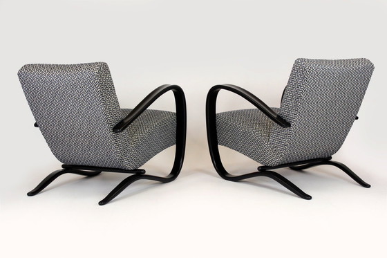 Image 1 of Restored Model H-269 Armchairs By Jindřich Halabala For Up Závody, 1930S, Set Of 2