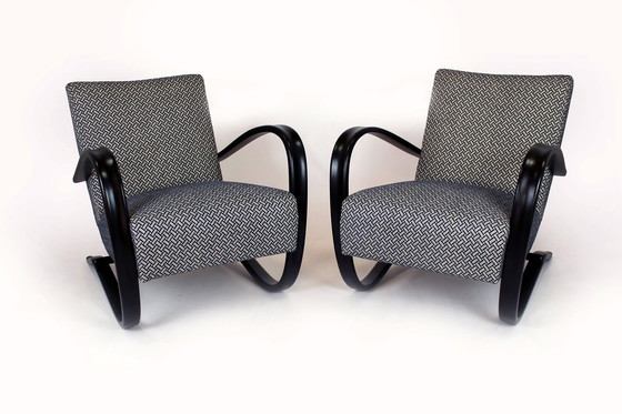 Image 1 of Restored Model H-269 Armchairs By Jindřich Halabala For Up Závody, 1930S, Set Of 2