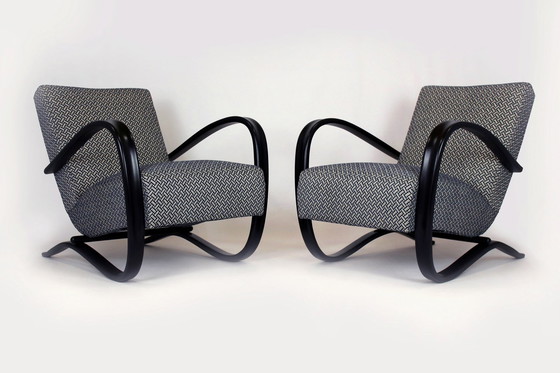 Image 1 of Restored Model H-269 Armchairs By Jindřich Halabala For Up Závody, 1930S, Set Of 2