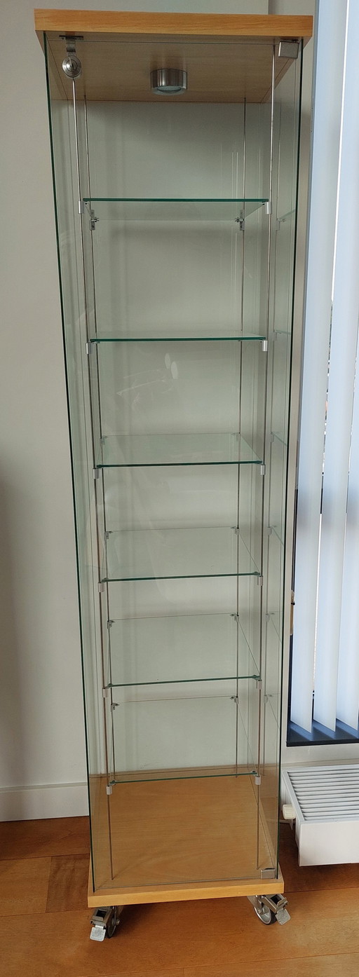 Display case Floatline Full glass suspension