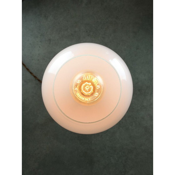 Image 1 of Vintage brass and glass table lamp, Italy